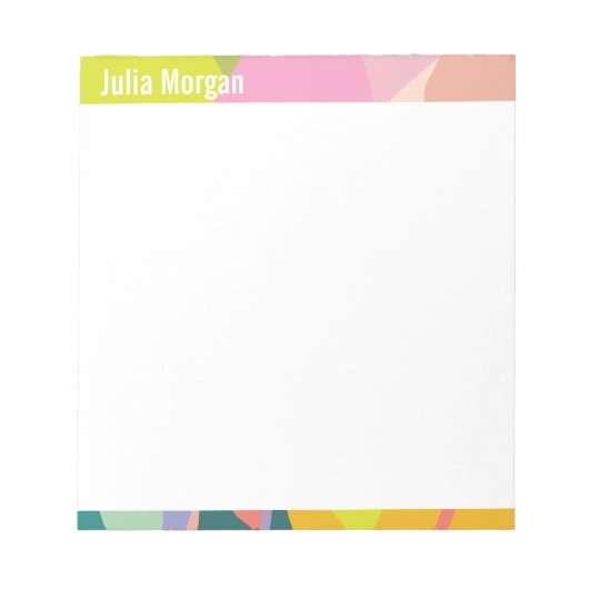 Tropical Vibes Colorful Notepad Notitieblok (Voorkant)