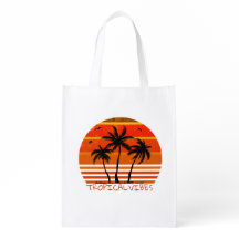 Tropical Vibes herbruikbare boodschappentas