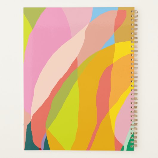 Tropical Vibes kleurrijke planner (Achterkant)