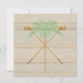 Tropical Vintage Golf Party Invitation (Dos)