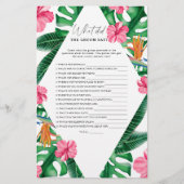 Tropical - Wat zei de bruidegom bruidsspel (Voorkant)