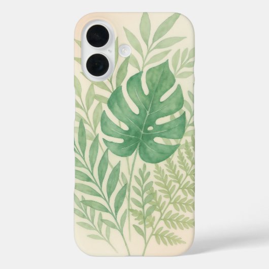 Tropical Watercolor Botanical  Case-Mate iPhone Case (Achterkant)