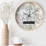 Tropical Watercolor Leaves & Flowers Pattern<br><div class="desc">Tropical Watercolor Leaves & Flowers Pattern</div>