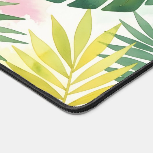 Tropical Watercolor Monstera Leaf Boho (Coin)