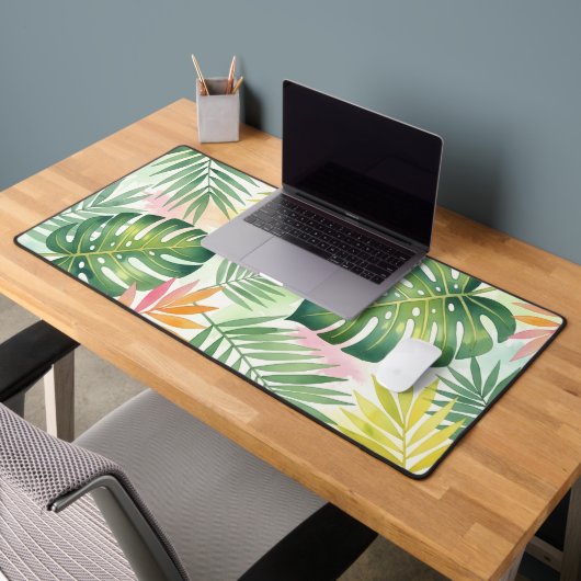 Tropical Watercolor Monstera Leaf Boho (Bureau 2)