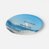 Tropical Wedding Ocean Beach Papieren Bordje (Gekanteld)