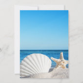 Tropical Wedding Ocean Beach RSVP Kaart (Achterkant)