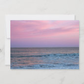 Tropical Wedding Sunrise Ocean Beach Save The Date (Dos)