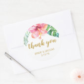 TropicalBeach Bruiloft gunst label (Envelop)