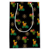 Tropicas - Sac cadeau Ananas Elegant Noir (Devant)