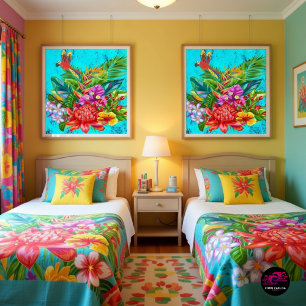 TropiColor Fusion Macaw & Bloemen Serenade Perfect Poster