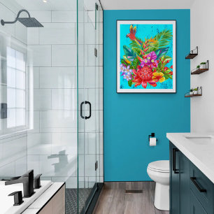 TropiColor Fusion Macaw & Bloemen Serenade Perfect Poster