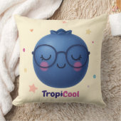 TropiCool Blueberry – Kawaii Fruit Sierkussen (Deken)
