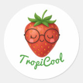 TropiCool Strawberry - Sticker Fun & Fruit Frais (Devant)