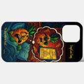 TropiCool Tony’s Nightmare – Ananas op Pizza Case-Mate iPhone Case (Achterkant (horizontaal))