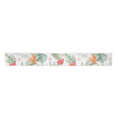 Tropics Bloemenblad Fantasie met Monogram Lint (Voorkant)