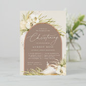 Tropics Christening Folie Uitnodiging (Staand Voorkant)