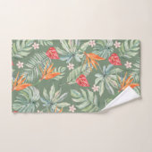 Tropics Fleur et Imaginaire de feuillage avec Mono (Serviette à main)