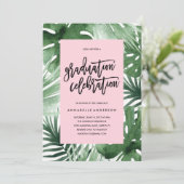 Tropics Graduation Celebration Invitation (Debout devant)