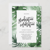 Tropics Graduation Celebration Invitation (Devant)