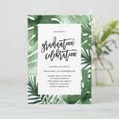Tropics Graduation Celebration Invitation (Debout devant)