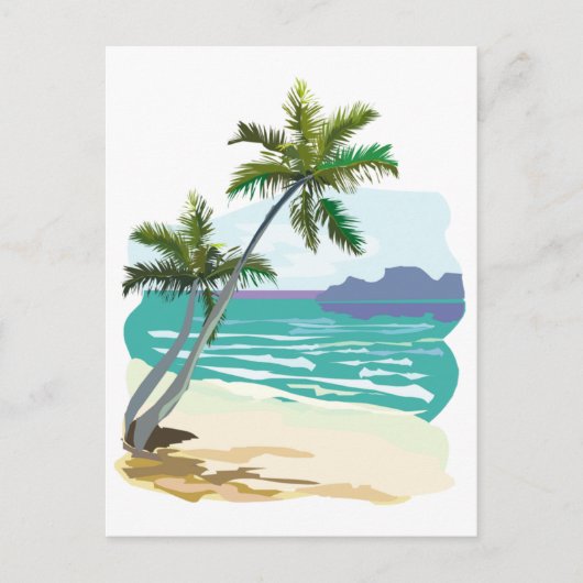 Tropics Scene Briefkaart (Voorkant)