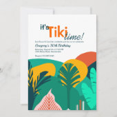Tropics Tiki Time Party Invitation (Devant)