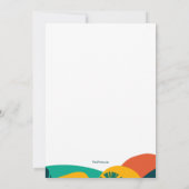 Tropics Tiki Uitnodiging van de Tijdreeks (Achterkant)