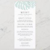  tropics Wedding-menukaart Menu (Voorkant)