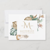 Tropiques dorés Monogramme Merci (Devant)