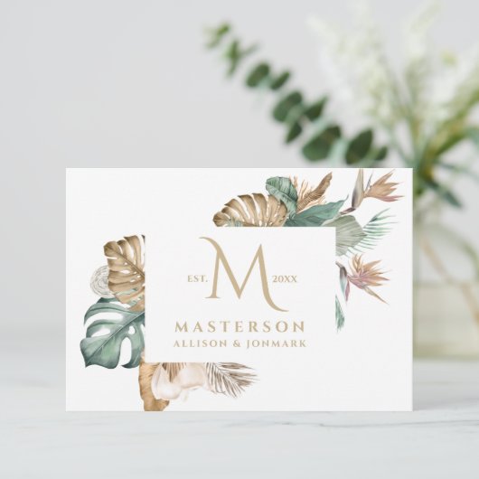 Tropiques dorés Monogramme Merci (Debout devant)