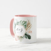 Tropiques luxuriants Mariage café Mug (Devant gauche)
