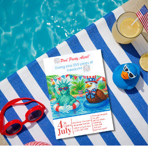 Tropisch 250 jaar vrijheid Poolparty Kaart