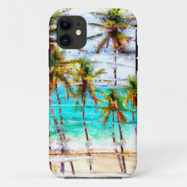 Tropisch Aangepaste iPhone-draagtas voor elke ocea iPhone 11 Hoesje