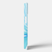 Tropisch Abstract Acryl Giet Blauw Water Case-Mate iPhone Case (Achterkant / Rechts)