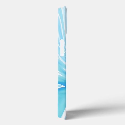 Tropisch Abstract Acryl Giet Blauw Water Case-Mate iPhone Case (Achterkant / Rechts)