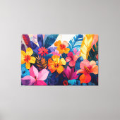 Tropisch abstract canvas afdruk (Voorkant)