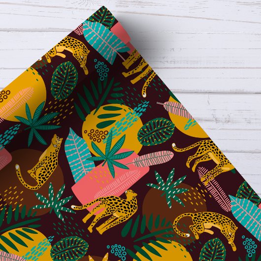 Tropisch Abstract Oerwoud Patroon Cadeaupapier