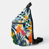 Tropisch Abstract patroon Sling Bag (Rechterhoek)
