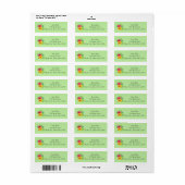 Tropisch Adreslabel Etiket (Full Sheet)