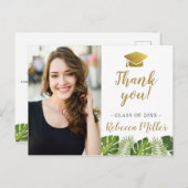 Tropisch Afstuderen Dank u Foto Briefkaart (Voorkant / Achterkant)