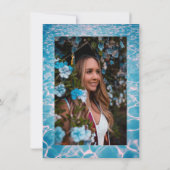 Tropisch Afstuderen Pool Party Event Kaart (Achterkant)