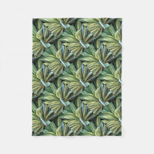 Tropisch-Agave Realism Art Fleece Deken