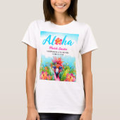 Tropisch Aloha Afsluitingsfeest T-shirt (Voorkant)