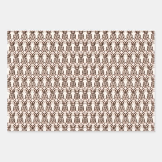 Tropisch Aloha feest met ananas Inpakpapier Vel (Voorkant 3)