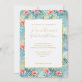 Tropisch Aloha Hibiscus Floral Kaart (Voorkant)