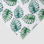 Tropisch Aloha Monstera laat het patroon achter Tissuepapier (Detail)