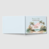 Tropisch Aloha-strand Palmbomen Trouwen Gastenboek (Volledig)