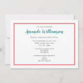 Tropisch alsof het heet Bridal Shower-uitnodiging  Kaart (Achterkant)