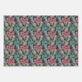 Tropisch anananas Hibiscus Pattern Inpakpapier Vel (Voorkant 2)